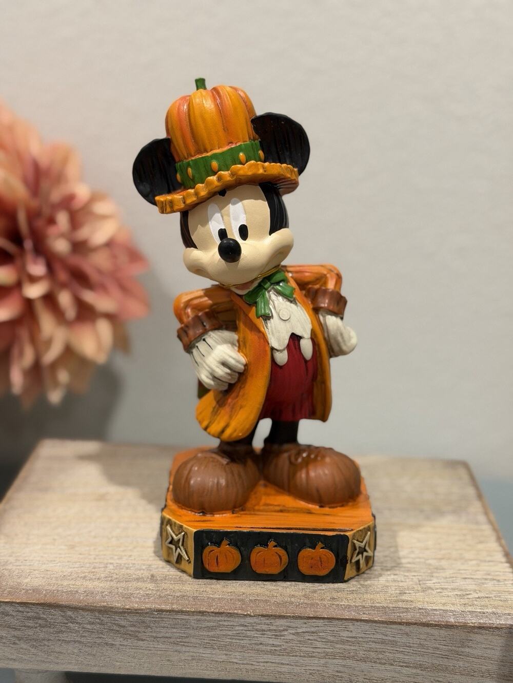 Disney Halloween Fall Collectable Mickey Mouse Pumpkin Suit Autumn Harvest